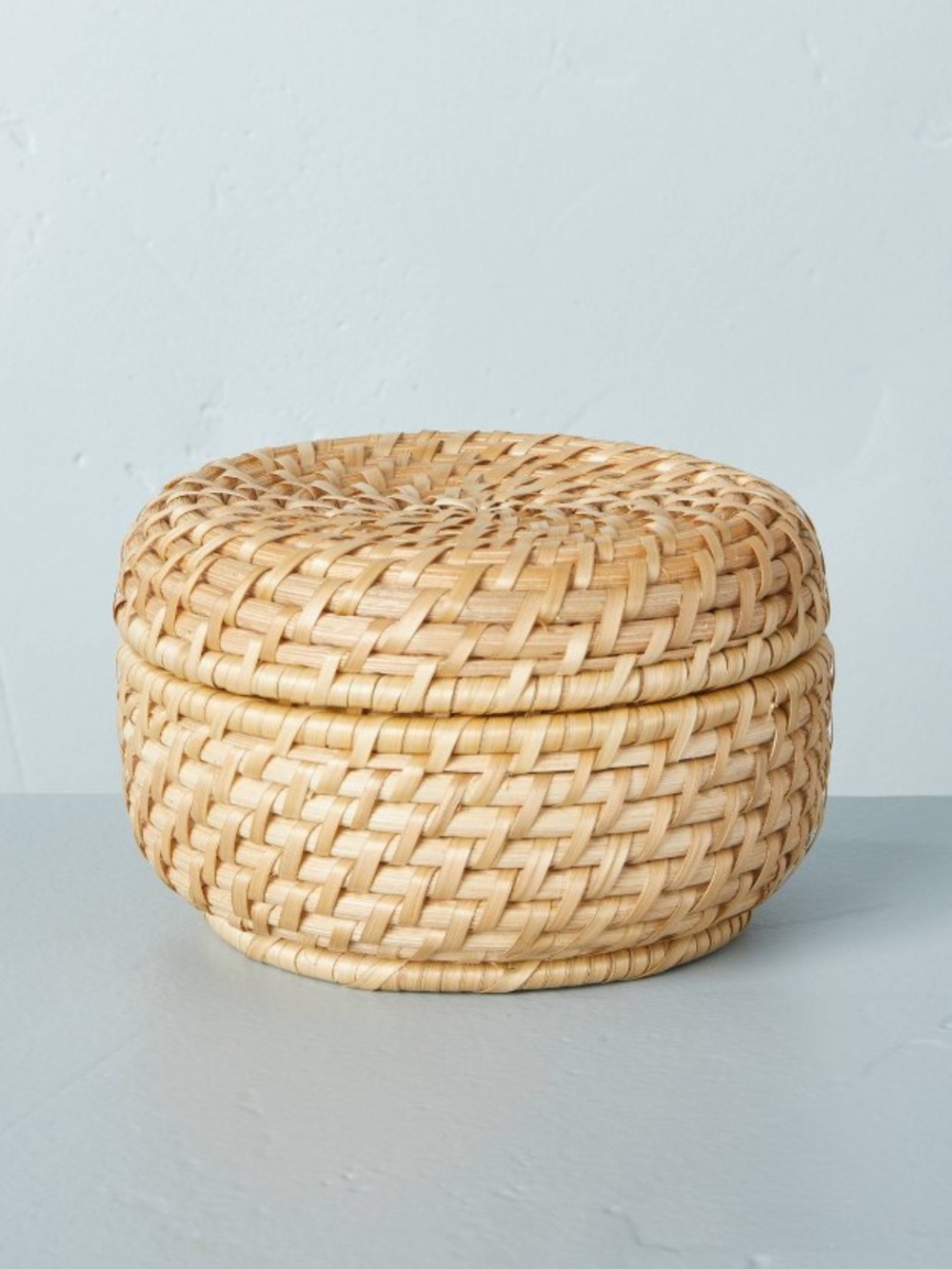 Hearth & Hand Small Woven Basket with Lid